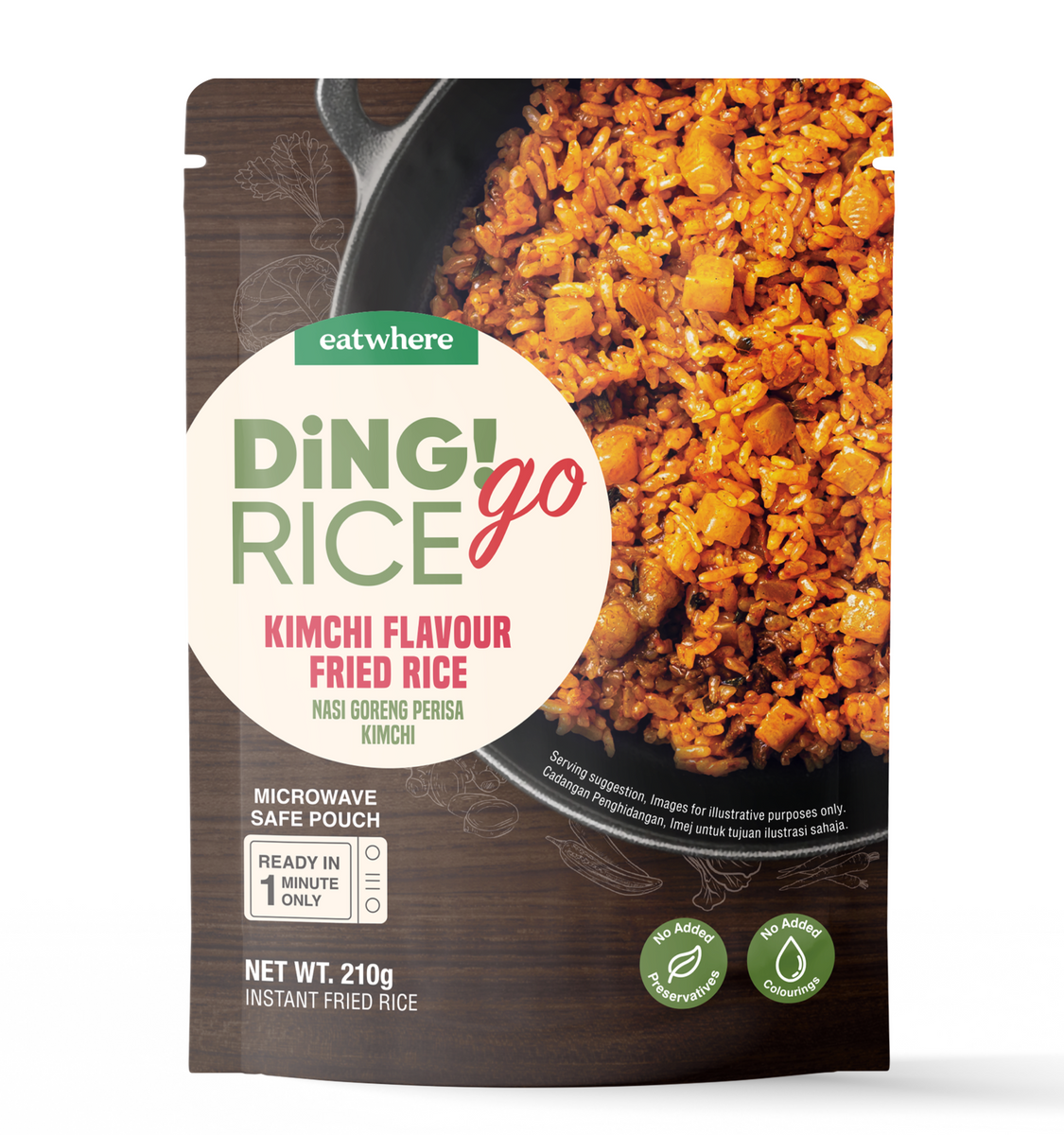Bb Go Rice DING GO RICE KIMCHI FLAVOUR FRIED RICE 210G – Lady Avenue